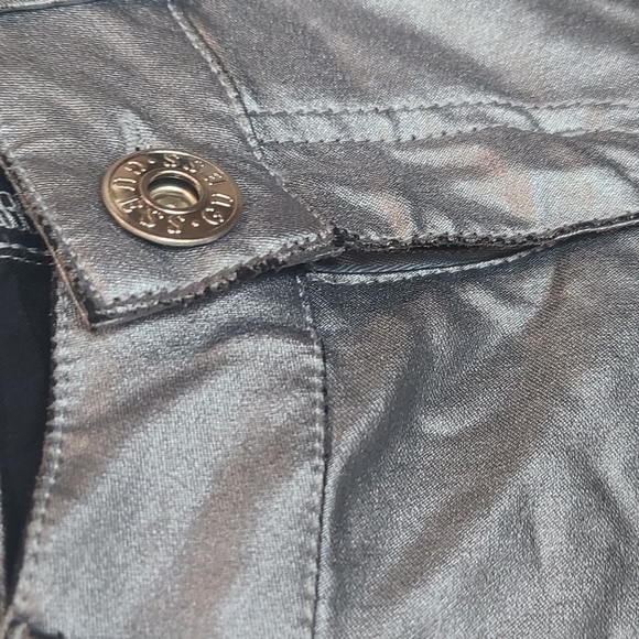 Guess ice blue metallic skinny jeans small - Picture 5 of 10